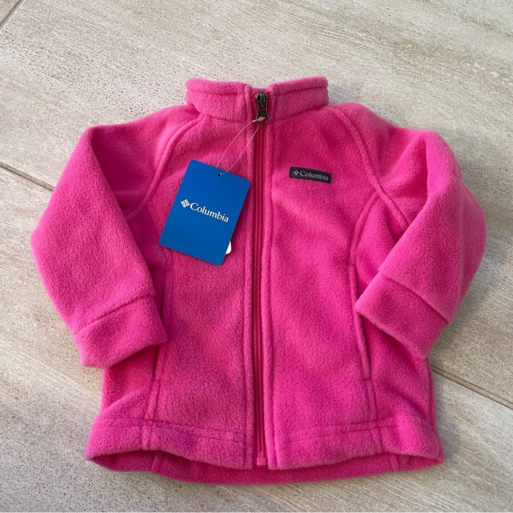 NEW COLUMBIA BENTON SPRINGS FULL ZIP FLEECE JACKET SZ YOUTH 12-18 MONTHS! - 0114
